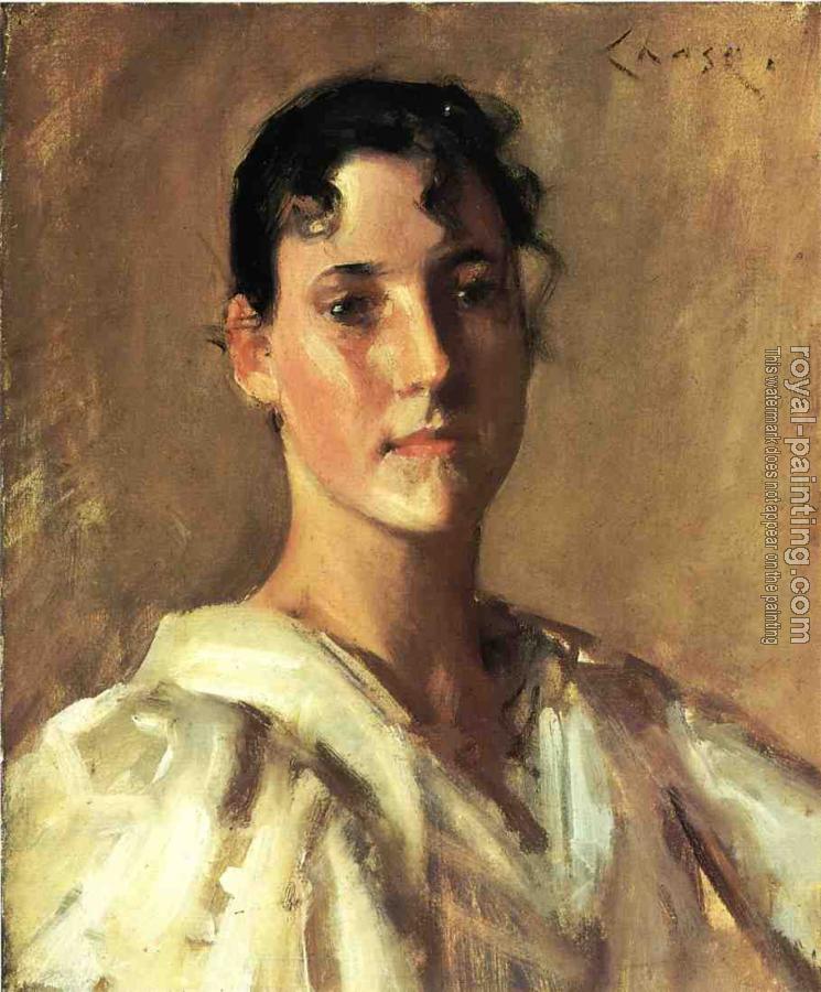 William Merritt Chase : Portrait of a Woman III